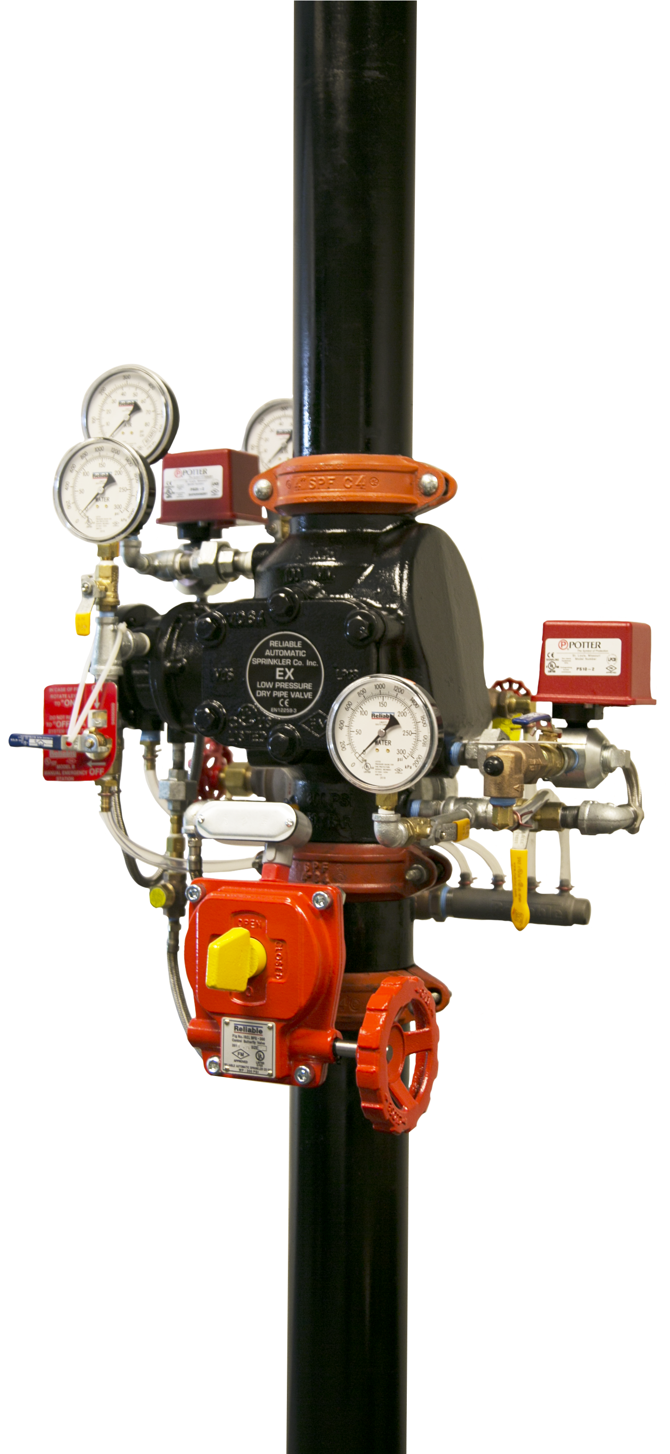 Ex Low Pressure Pipe Valve Reliable Automatic Sprinkler - Reliable Ex Dry Valve (1524x2880), Png Download