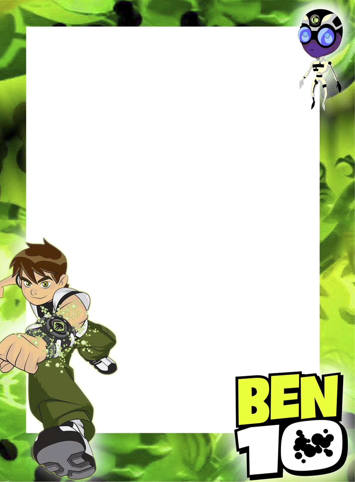 Moldura Do Ben-10 Em Png - Ben 10 (1177x1600), Png Download