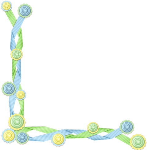 Scrapbook Baby Border Corner Digi Scrap Borders And - Corners Baby Png (500x495), Png Download