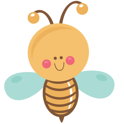 Happy Bee Svg Scrapbook Cut File Cute Clipart Files - Bee Cute Png (432x432), Png Download