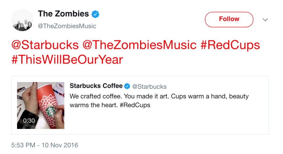 Starbucks Red Cups Launch Film (1000x685), Png Download