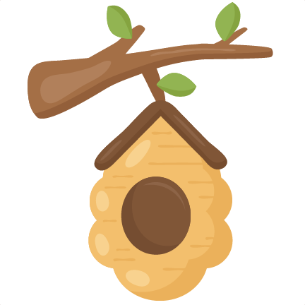 Beehive Svg Scrapbook Cut File Cute Clipart Files For - Beehive On Branch Clipart (432x432), Png Download