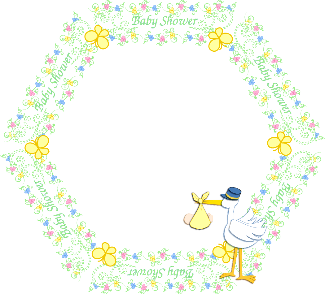 Baby Clip Art Borders And Frames - Circle (1049x950), Png Download