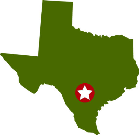San Antonio Texas - Texas Shape (500x474), Png Download