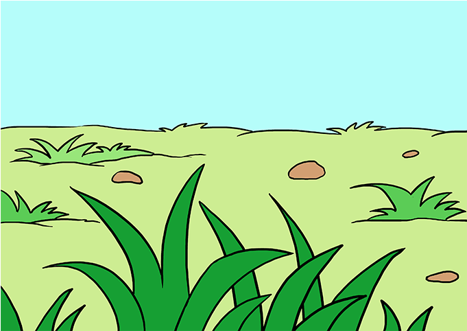 How To Draw Grass - Easy To Draw Grass (680x678), Png Download