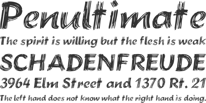 Brushstroke Plain Font Phrases - Lobster Font (720x360), Png Download