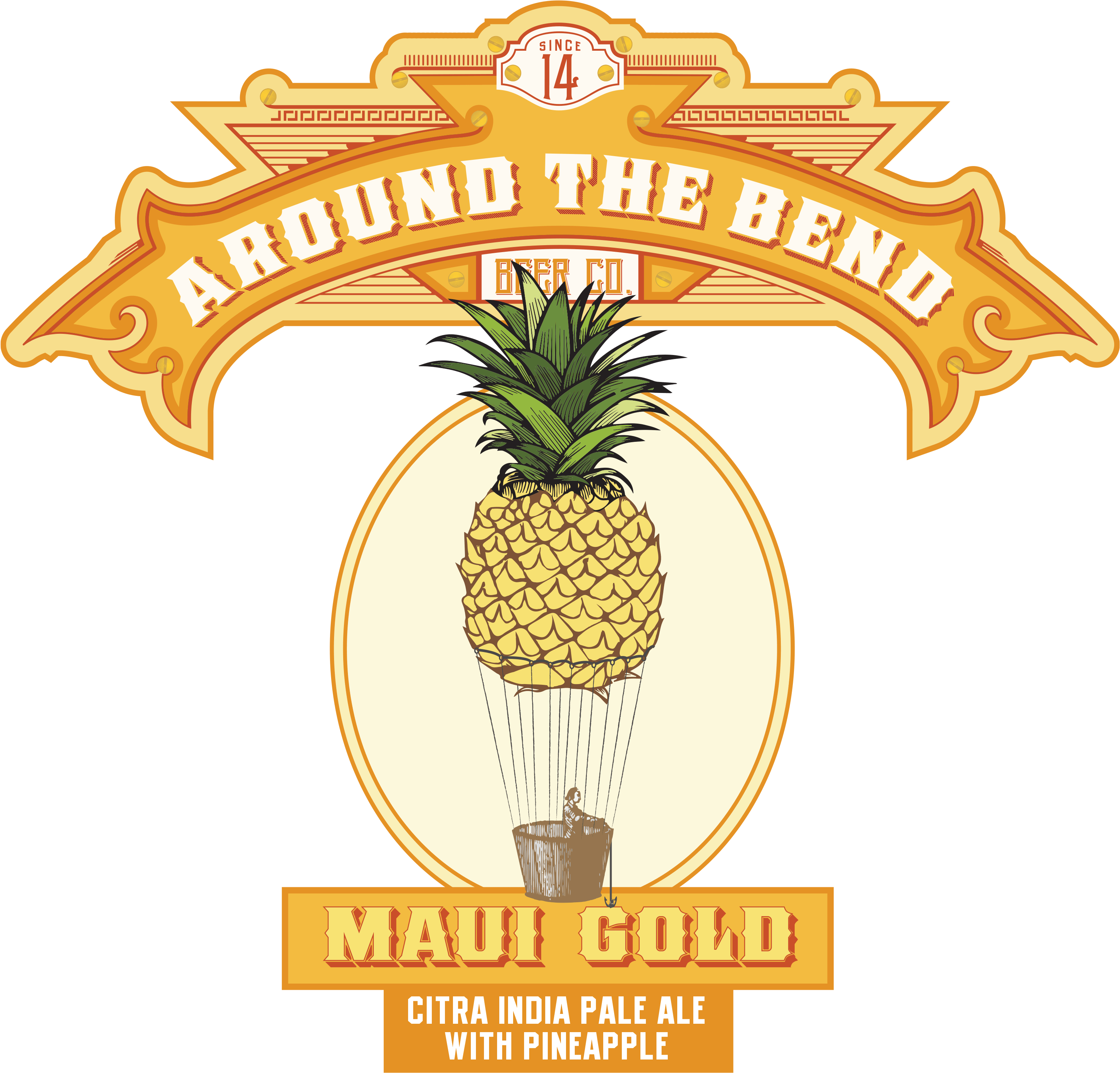 Around The Bend - Maui (3250x3228), Png Download