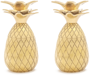 Pineapple Gold - W&p Pineapple Shot Glass Set Copper (600x600), Png Download