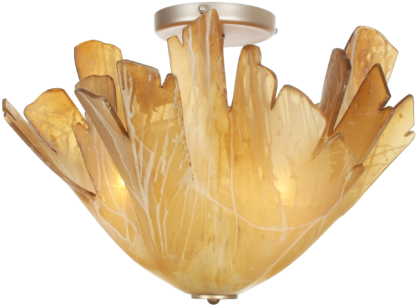 Gold Wave Chandelier - Van Teal 450850 Always 3 Light 18" Wide Semi Flush (450x450), Png Download