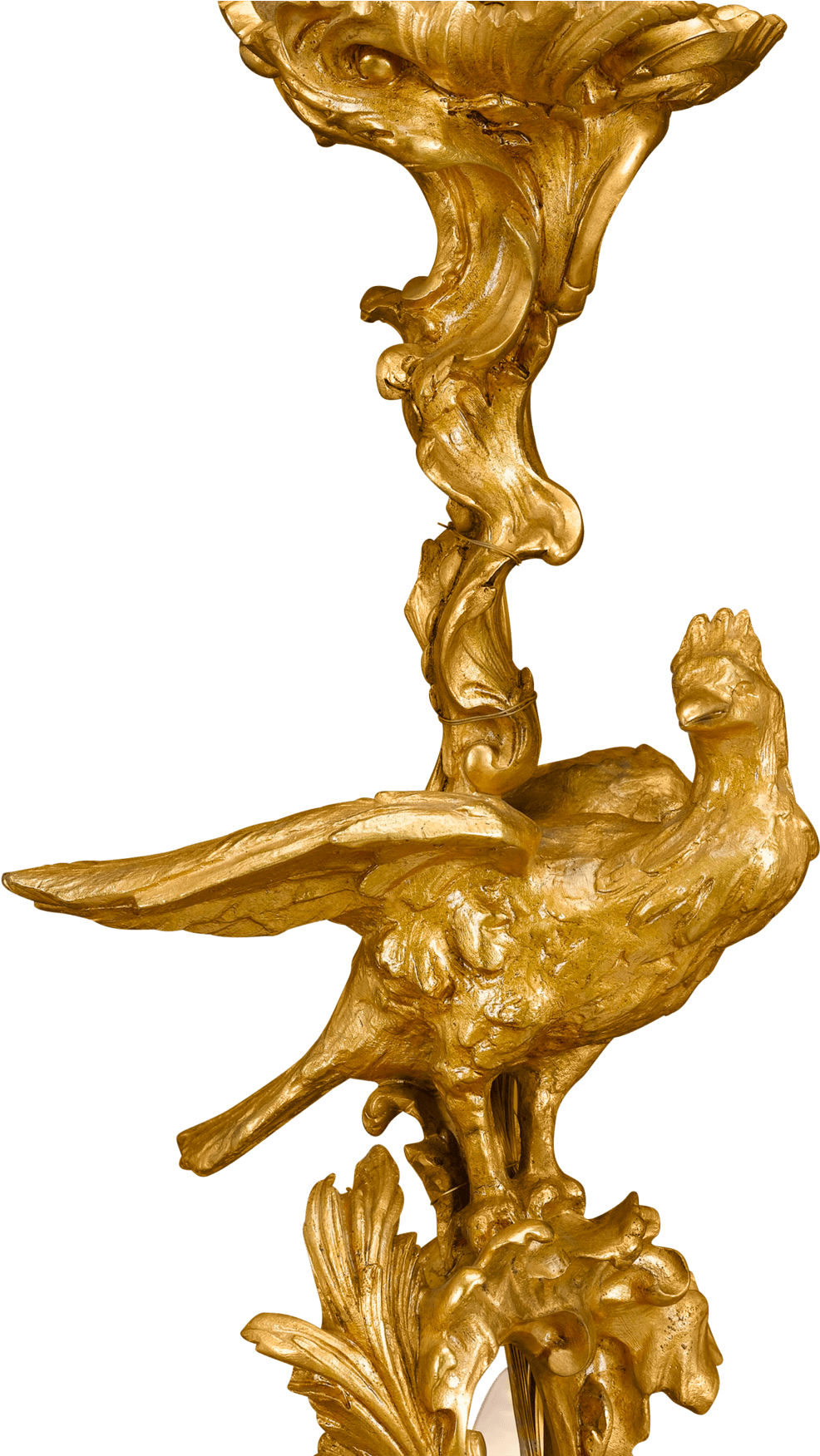 Rococo Revival Bronze Chandelier - Bronze (1400x1750), Png Download