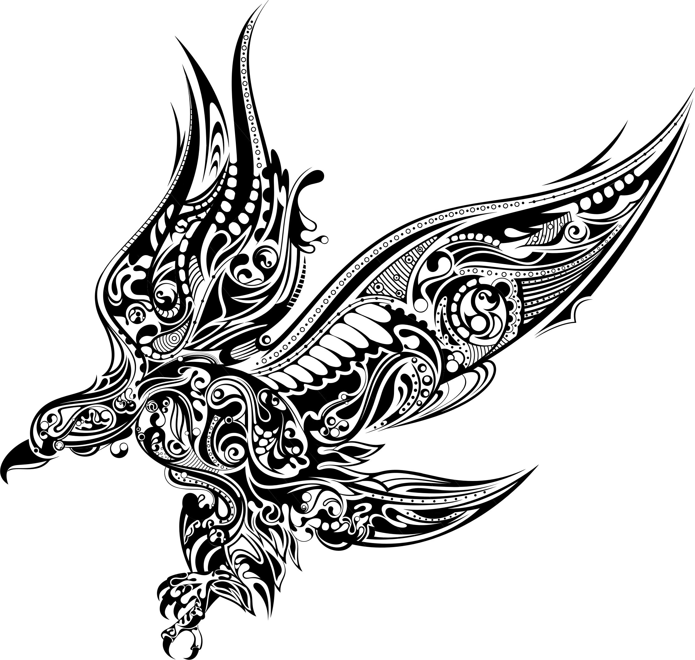 Eagle Clipart Silhouettes (2228x2116), Png Download