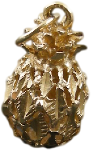 Sold 14k Yellow Gold 3d Hawaiian Pineapple Charm - Pineapple (800x800), Png Download