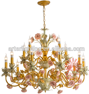 Zhongshan French Style 2 Layers 15 Lights Gold Color - The St. Petersburg Masterskaya Theatre (350x350), Png Download