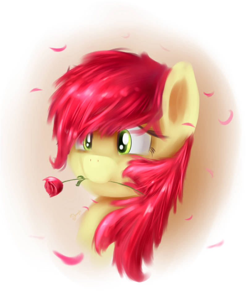 Shamanguli, Bust, Dead Source, Flower, Flower In Mouth, - Drawing (819x1024), Png Download