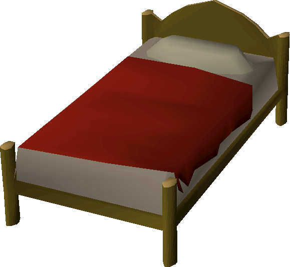 Wooden Bed Built - Bed Frame (579x534), Png Download