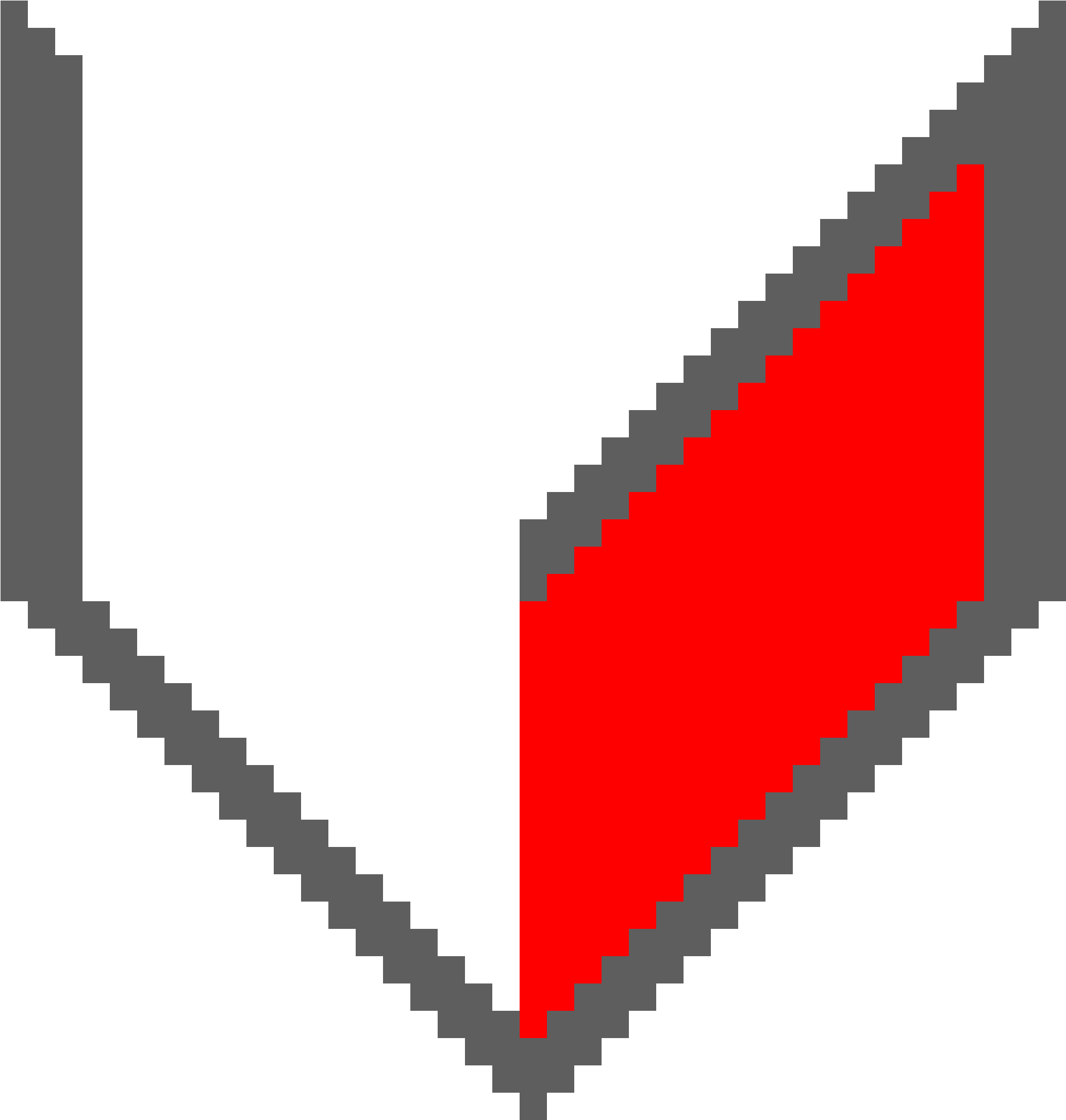Halfheart Logo - Pixel Art Emoji Heart (2050x2150), Png Download