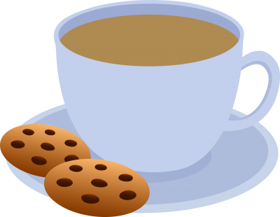 Coffee And Cookies A Big Hit During Finals Week - Chocolate Chip Cookie Clip Art (400x310), Png Download