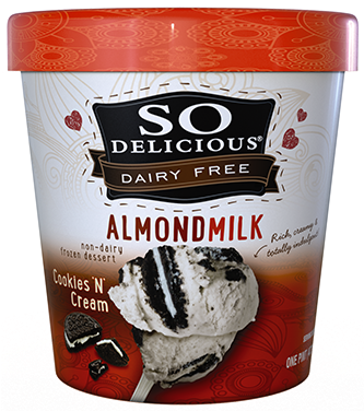 Cookies &lsquo - So Delicious Almond Milk Ice Cream Vanilla (480x510), Png Download