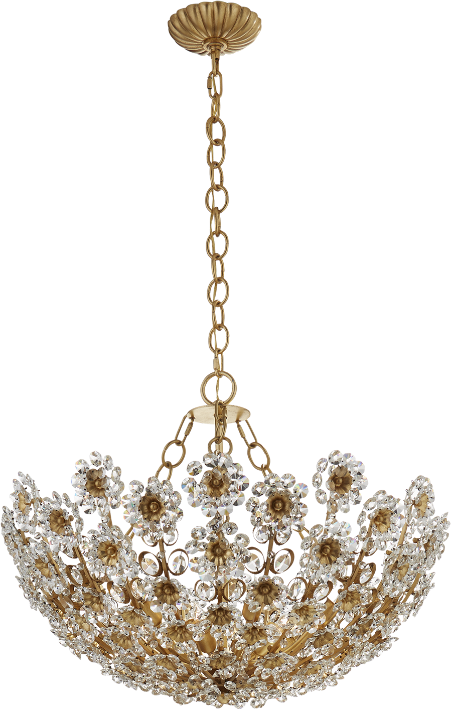 Claret Short Pendant, Gild/clear - Aerin (1440x1440), Png Download