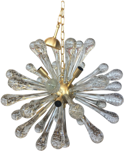 Murano Glass Sputnik Chandelier Vintage Style Il Paralume - Sputnik Chandelier Housen Solutions 12 Lights Pendant (454x550), Png Download