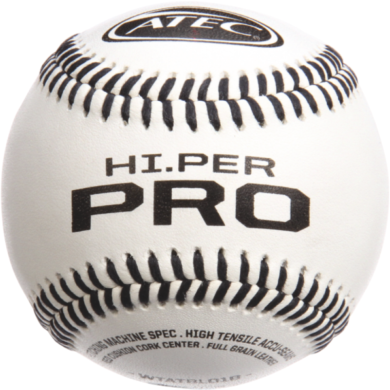 Per Pro Leather Flat Seam Baseball W/ Bucket - Atec Hi Per Pro Baseball (pack Of 12), White (1000x1000), Png Download