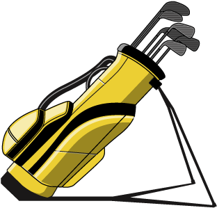 Golf Bag Clipart - Golf Bag Clipart Png (600x500), Png Download