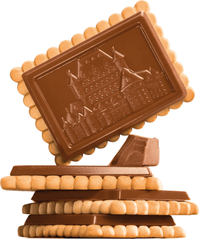 Butter Cookies Milk Chocolate - Biscuits Leclerc (410x492), Png Download