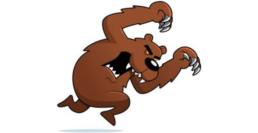 Tiger Services Ac Angry Bear Woken From Hibernation - Angry Bear Shower Curtain (1200x450), Png Download