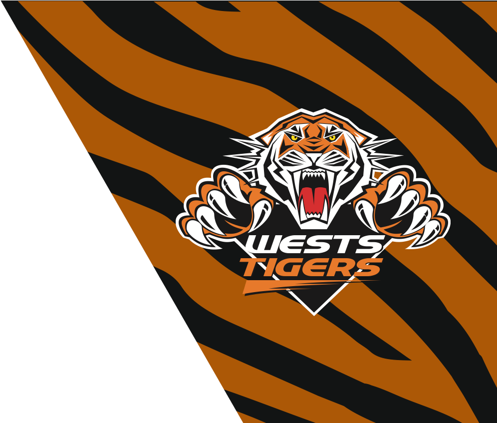 Warriors Logo Wests Tigers Logo - West Tigers (1504x846), Png Download