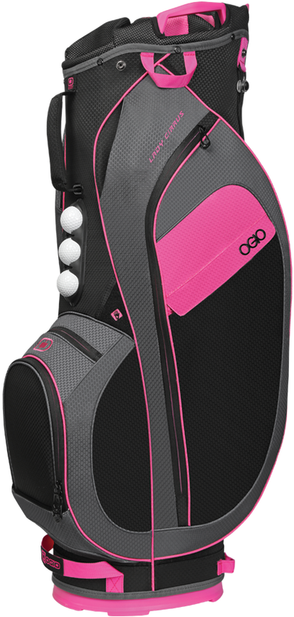 Ogio 2018 Lady Cirrus Golf Cart Bag - Ogio 2018 Womens Cirrus Cart Bag Pink/black (900x900), Png Download