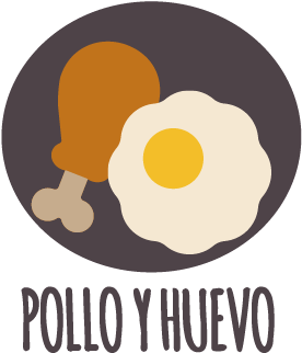 Icono Pollo Y Huevo - Chicken (370x416), Png Download
