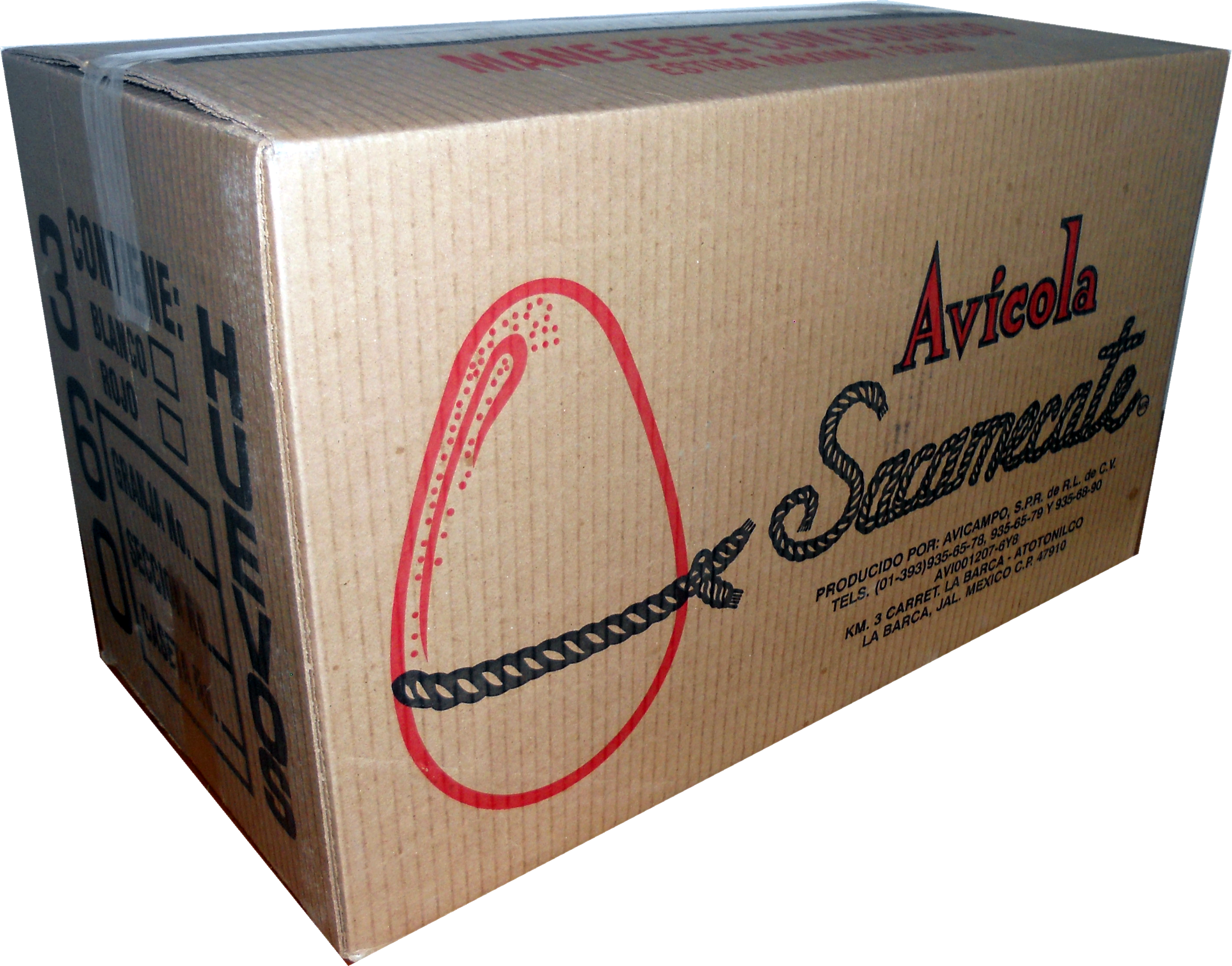 Garantía De Huevo Fresco De No Más De 2 Días De Postura - Caja De Carton De Huevo (2856x2240), Png Download