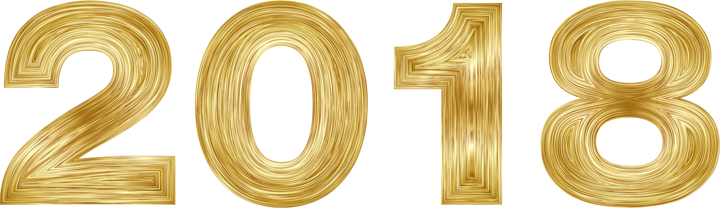 Medium Image - 2018 Gold No Background (768x222), Png Download