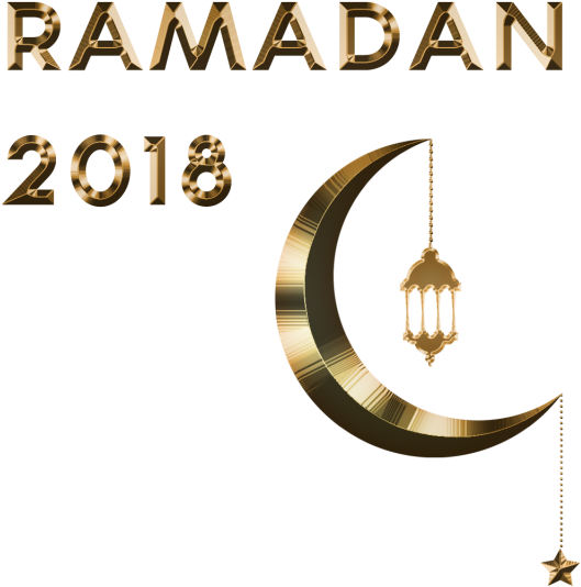Gold Text Ramadan 2018 Background, Ramadan, Ramadhan, - Ramadan 2018 Png (640x640), Png Download