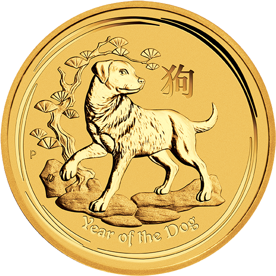1/4 Oz Lunar Ii Dog - Year Of The Dog Coin (567x567), Png Download
