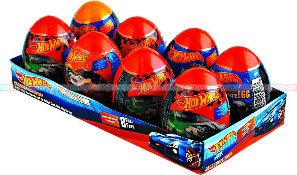 Bondy Fiesta Huevo Hot Wheels 15/8 Bondy Fiesta - Hot Wheels Surprise Egg (1000x1000), Png Download