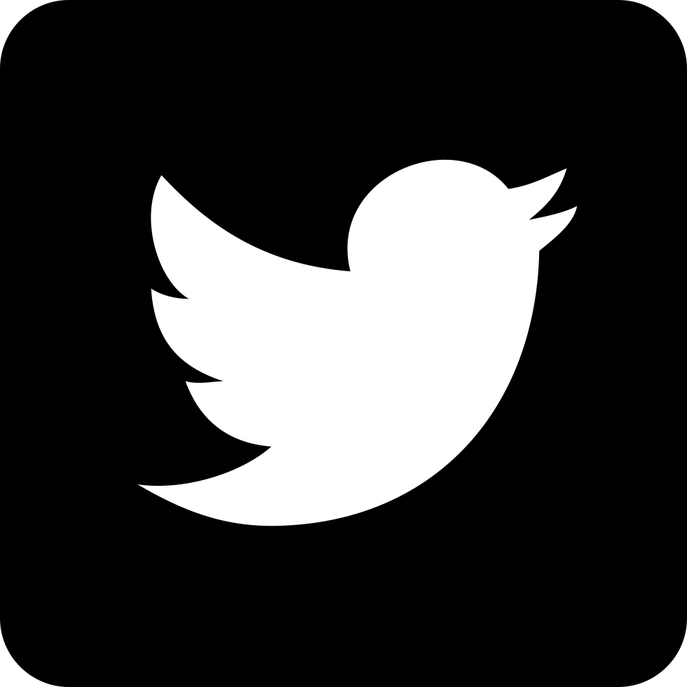 Twitter Logo On Black Background Comments - Twitter Logo Png (980x980), Png Download