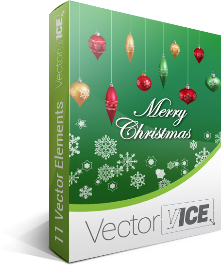 Christmas Vector Pack - Darby Home Co Reynal Merry Christmas Throw Pillow (461x563), Png Download