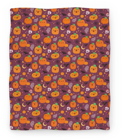 Cute 'n Spooky Halloween Blanket - Blanket (484x484), Png Download