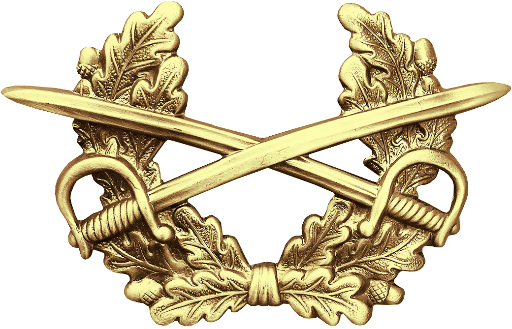 Bw Schirmmütze Heer Gold - Bw Mützenkranz Metall Heer (1052x680), Png Download