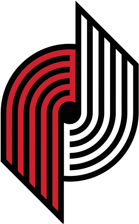 Corrected Trailblazers Logo - Portland Trail Blazers Artwork (475x750), Png Download