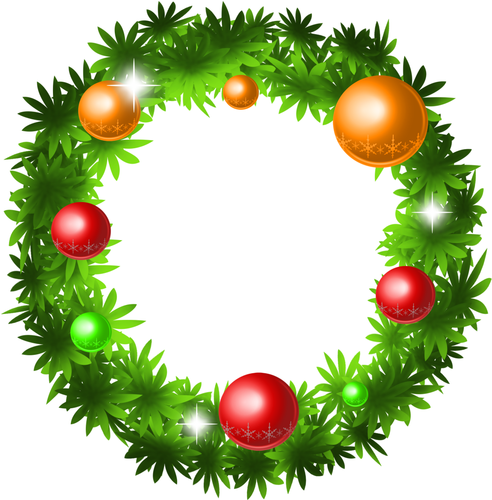 Christmas Wreath Icon Free Download As Png And Ico - Christmas Wreath Vector Png (1024x1024), Png Download