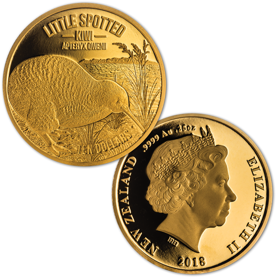 View Large Image - New Zealand Kiwi 1 Dollar Coin (600x600), Png Download
