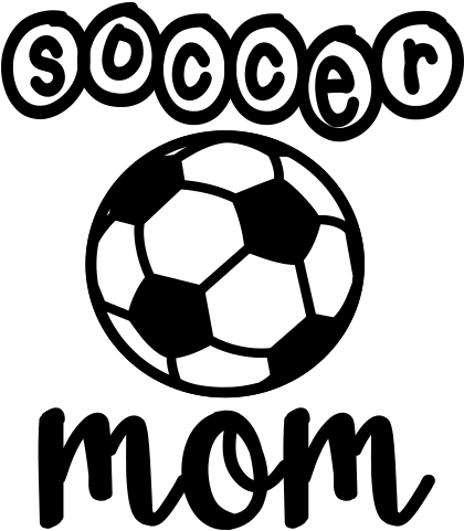 Free Soccer Mom Svg- It May Not Let You Preview It - Free Soccer Mom Svg (433x494), Png Download