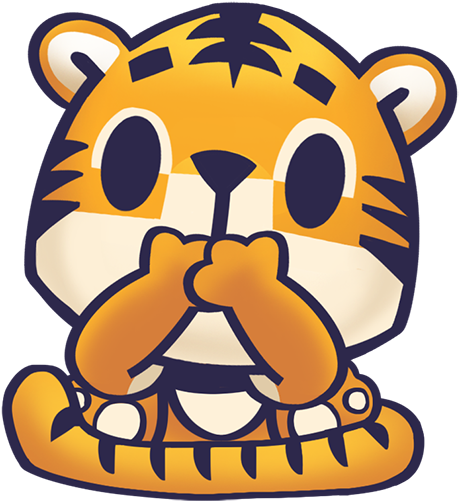 Baby Tiger Stickers For Kids Park Messages Sticker-4 - Portable Network Graphics (618x617), Png Download
