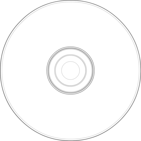 Free Png Cd - Actual Size Of Cd (480x480), Png Download