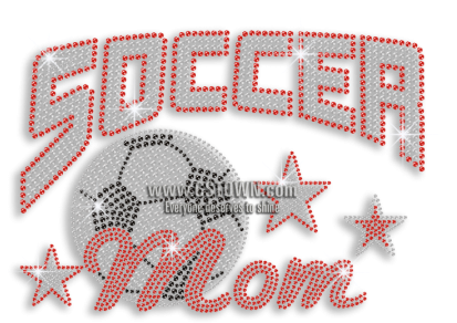 Magic Show Soccer Mom With Stars Rhinestud Iron On - Magic (450x450), Png Download