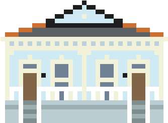 Pixelated New Orleans House - New Orleans (387x414), Png Download