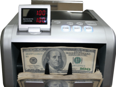 Money Counter Psd35753 - Money Counter Transparent (400x300), Png Download