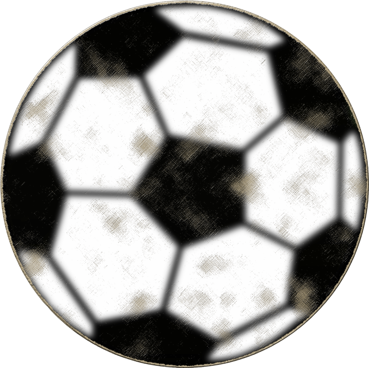 Good Morning Everyone - Soccer Ball Concrete Poem (1300x1298), Png Download